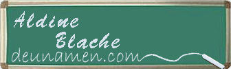 Aldine Blache Visitenkarte